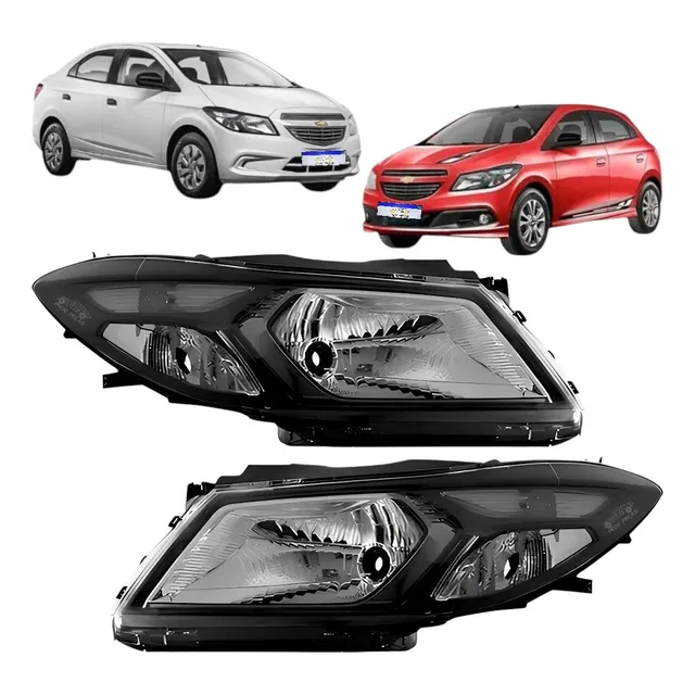 Par Farol Onix Prisma Lt Ltz Joy Mascara Negra 2013 A 2019