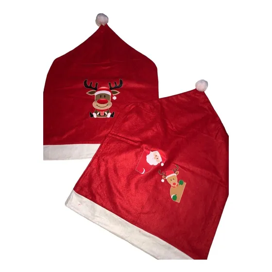 Set X 4 Forros Para Silla De Navidad