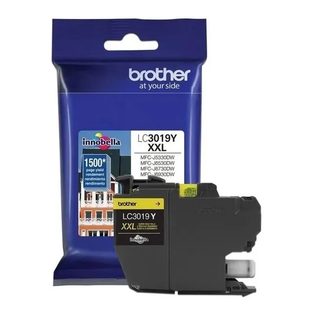 Cartucho Tinta Brother Color Amarillo Modelo Lc3019y Origina