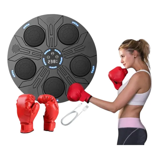 Maquina De Boxeo Inteligente Musical Con Guantes