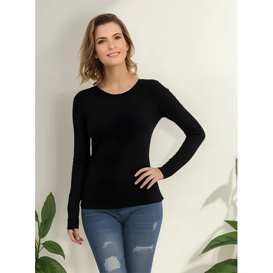 Camibuso Cuello Redondo Algodon Mujer  Ref 0077