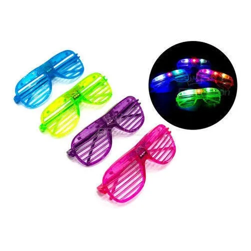 24 Lentes Led Rejilla Luminosos Luz Retro Fiesta Batucada