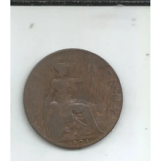 M 663 Gran Bretaña Moneda Medio Penny 1921