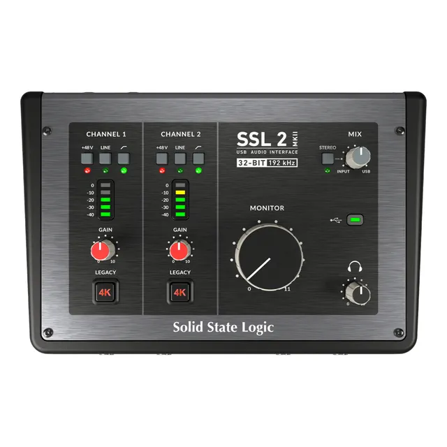 Solid State Logic Ssl2+ Mkii 32 bits/192 kHz Color gris oscuro 5v
