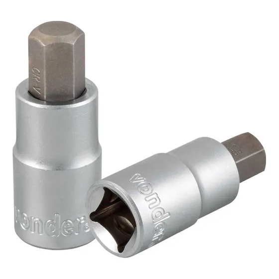 Soquete Allen Hexagonal 12mm Encaixe De 1/2 Vonder