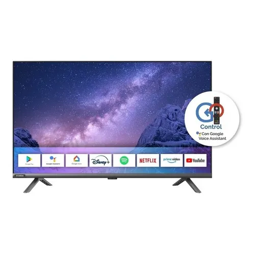 Smart TV de 50" Hyundai HYLED5015A4KM 4K color gris oscuro