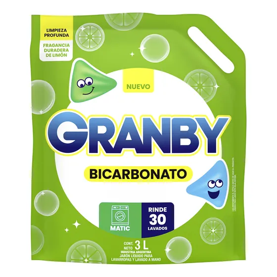 Jabón Liquido Para Ropa Granby 3 L