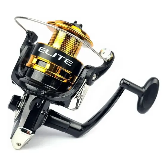 Molinete Marine Sports Elite Gold 6000 FD Dourado P/ Pesca Direita/Esquerda