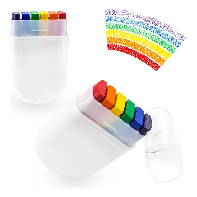 Pacote Com 2 Unidades Pride Face Paint Rainbow Crayons Face 