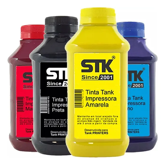 Kit 4 Tinta Stk Refil Sublimatica Para Epson L3250 1l Litro
