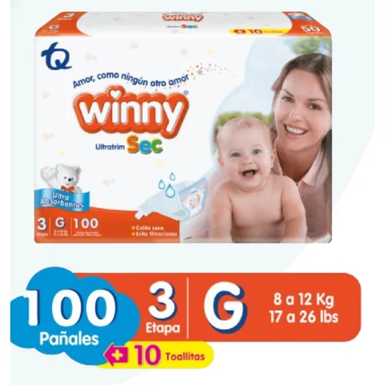 Winny Etapa 3 X 100+ 20 Toallas
