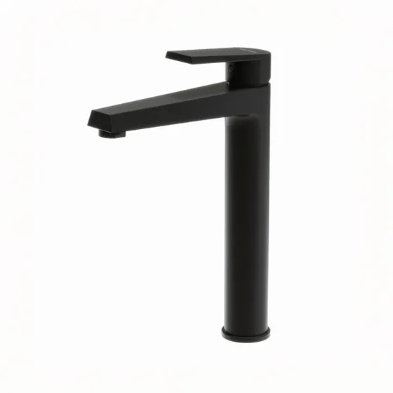 Griferia Monocomando Lavatorio Alto Zafiro Negra Vasser Acabado Mate Color Black