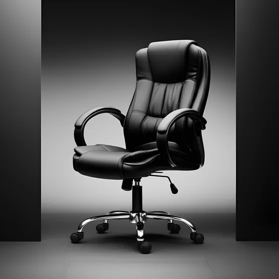 Cadeira Presidente Ergonômica Pelegrin PEL-2043 Preta Couro PU