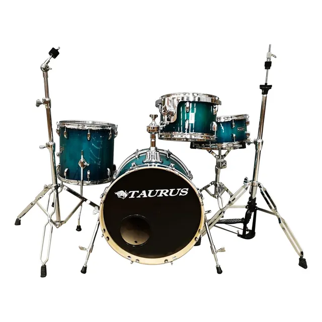 Taurus Mfp410 Bateria Jazz Maple 4 Cuerpos 18 12 14 Redo 14 Color Blue Burts