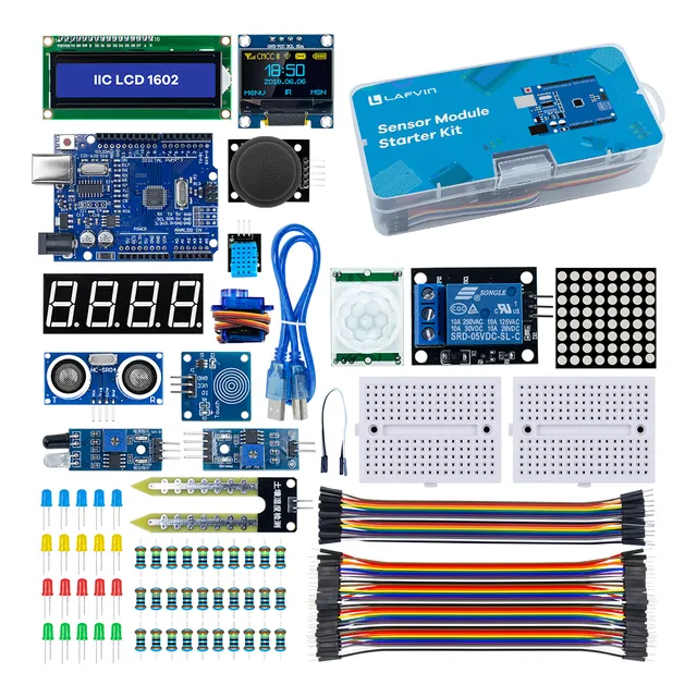 Kit De Módulo De Sensor Arduino Con Pantalla Lcd Oled 1602