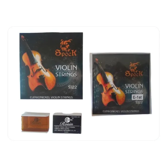 Juego De Cuerdas Violin + Cuerda 1ra Spock + Perrubia Leto
