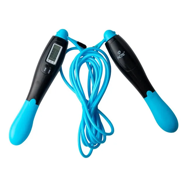 Corda De Pular Com Contador Digital Azul T295 Acte Sports Corda De Pular Com Contador Digital Azul T295 Acte Sports