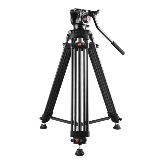 Trípode De Video + Cabezal Fluido Puluz + Bolso 