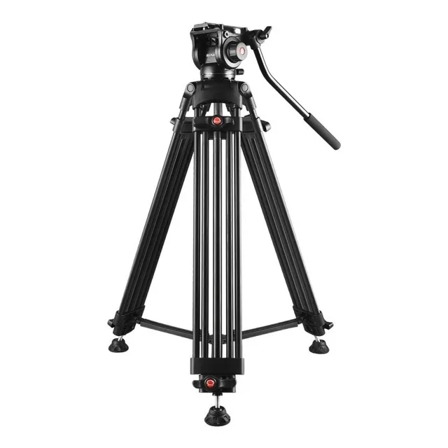Trípode De Video + Cabezal Fluido Puluz + Bolso