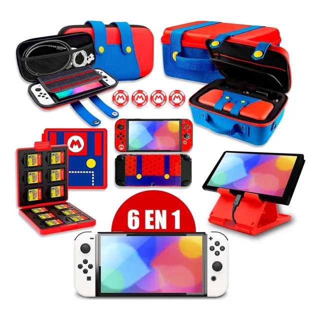 Superkit Overol Compatible: Nintendo Switch Oled 6 En 1