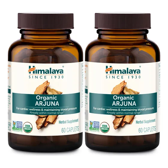 Suplemento Himalaya Organic Arjuna 700 Mg Para La Presión Ar