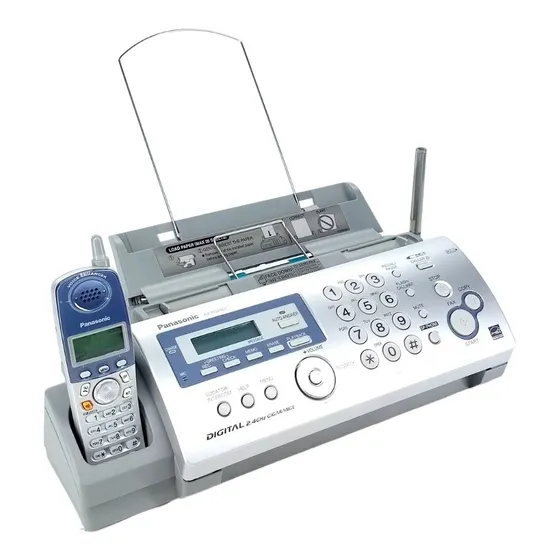Fax Panasonic De Panel Normal Y Teléfono Inal/ Kx-fg2451