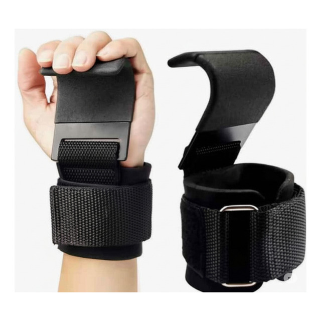Strap Par Gancho Metálico Premium Strep Hand Grip Crossfit