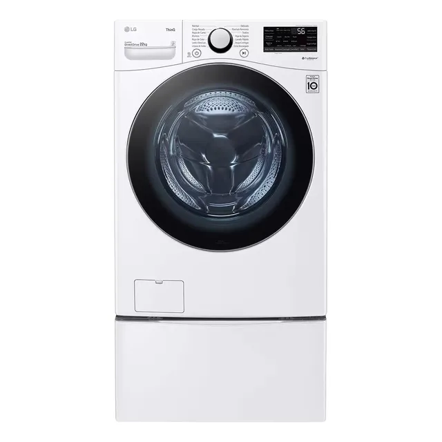 LG Lavadora 22kg Con Pedestal Carga Frontal