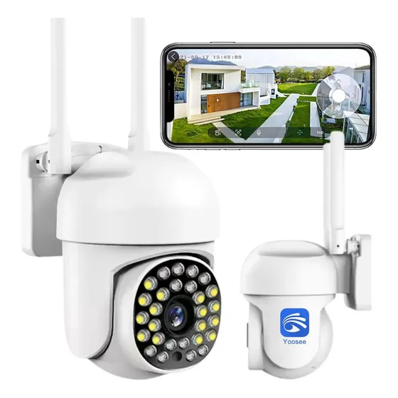 Camara Seguridad Exterior Yoosee Wifi 2mp Bazuca Camara Vigilancia Ip Domo Alarma Full Hd Ptz Visión Nocturna Color Y Blanco Y Negro