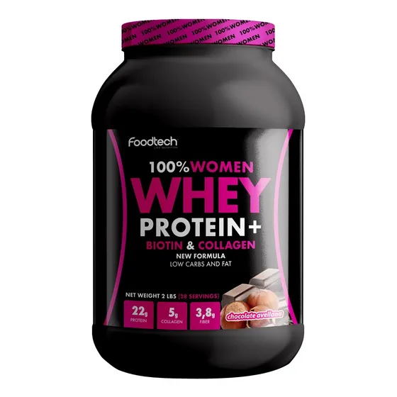 Suplemento en polvo Foodtech 100% Women Proteínas sabor frutos del bosque x 907g
