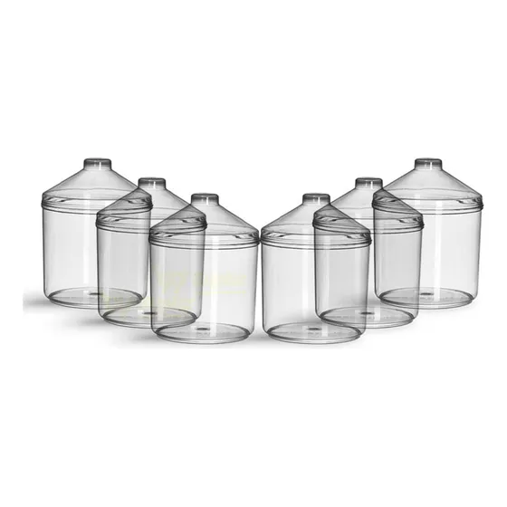 Kit - 6 Potes Em Acrilico P/ Granel Cereais Alimentos 5l