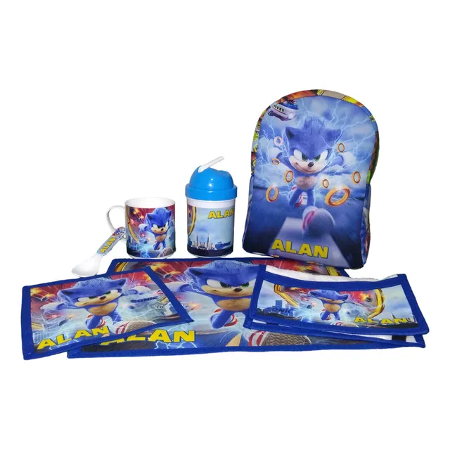Set De Jardín Mochila Premium Completo Personalizado Nombre