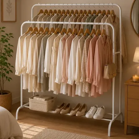 Cabideiro Duplo Para Roupas Topen Home Multiuso C Sapateira