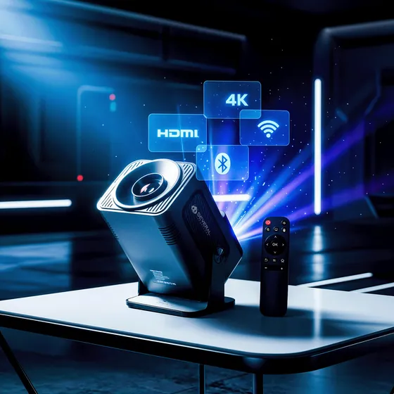 Projetor Smart Portátil Hy 320 Full Hd 4k Bluetooth Wifi Cor Android 11.0 5g Tv Cinema Em Casa Several Importados