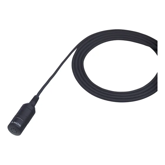 Sony Ecm66b Electret Condenser Lavalier Microfono Negro