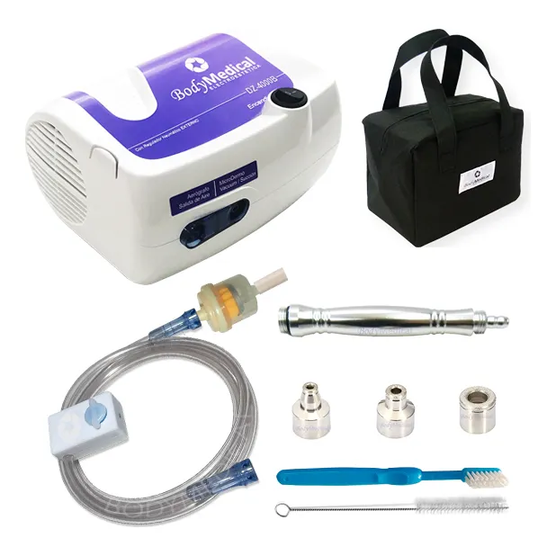 Microdermoabrasion + Regulador + 3 Puntas + Bolso Apto Vacum