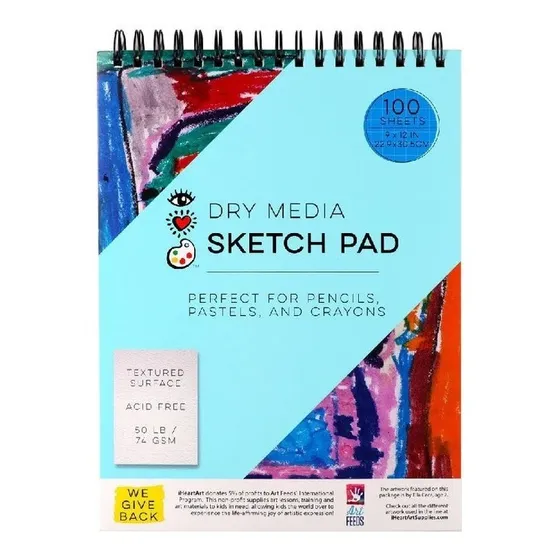 Block Texturizado Dibujo Sketch Pad 100hojas I Heart Art 