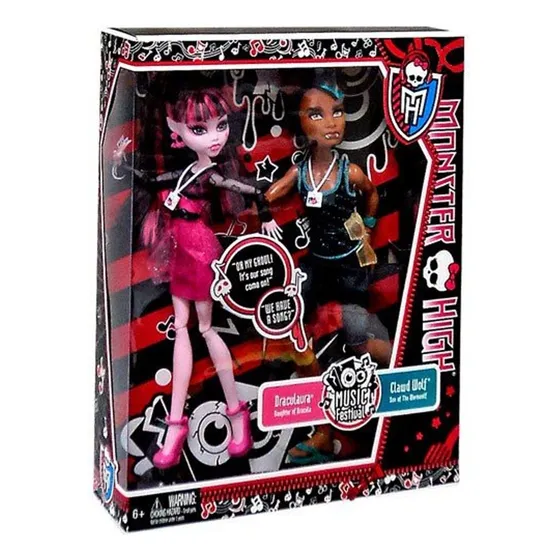 Muñeca Monster High Pack De 2 Draculaura Y Cladw Original 