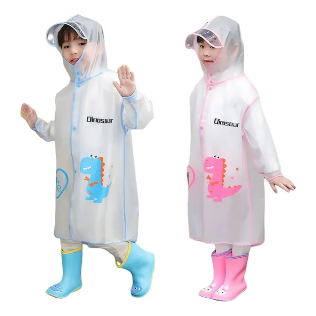 Poncho Niño Capa Impermeable Portátil Lluvia Viento Animados