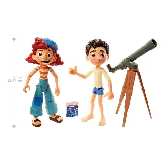 Figura Disney Pixar Luca Y Giulia+accesorios Original Mattel