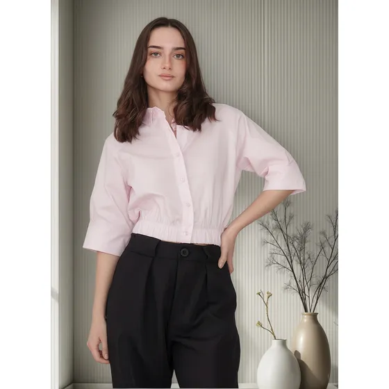 Camisa Mujer Con Elastico Salty Nano