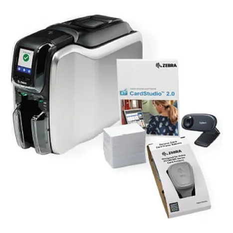 Impresora De Carnet Zebra Zc300 Zc32 Doble Cara