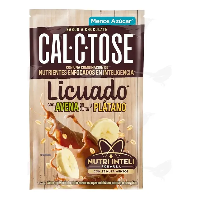 Cal C Tose Polvo Sabor Chocolate, Avena Y Plátano 240g