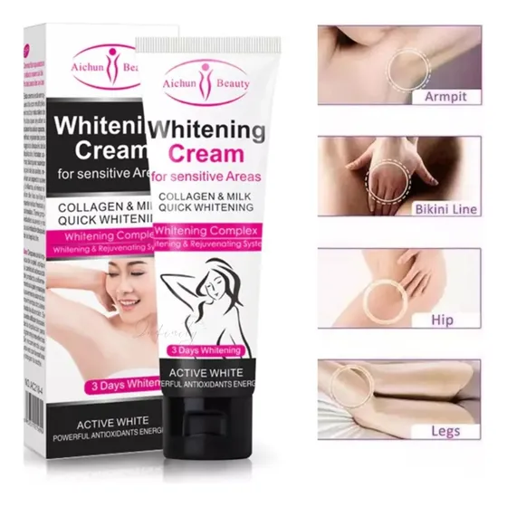 Aichun Beauty Crema Aclarante De Axilas Y Partes Íntimas 1pz Tipo De Envase Tubo Fragancia Flores