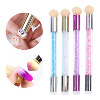 Esponja Difuminadora Para Efectos Decoracion En Uñas + Sello Esponja Difuminadora Para Efectos Decoracion En Uñas + Sello