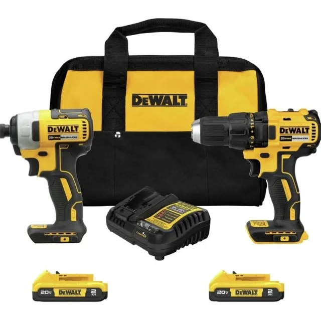 Kit Combinado Taladro Inalámbrico Destornillador 20v Max Dew