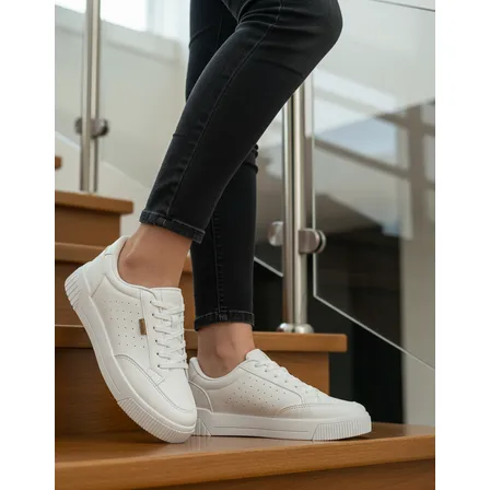 Tenis Anacapri Urban Feminino Flatform Casual Branco Confort