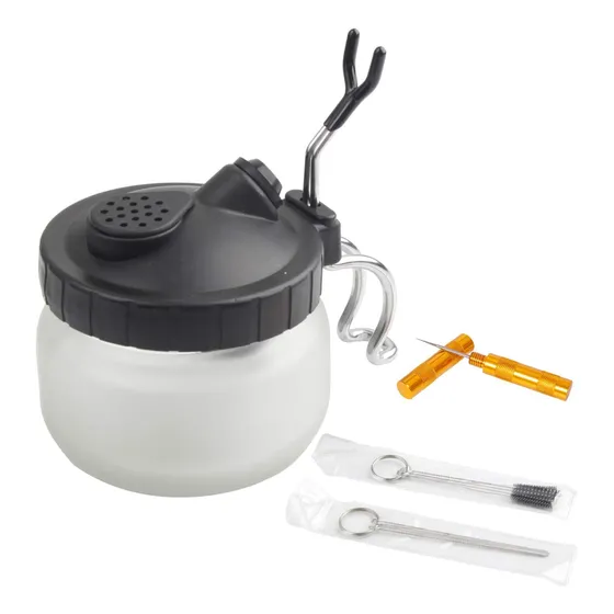 Kit De Limpieza De Aerógrafo, Bote De Limpieza De Aerógrafo 