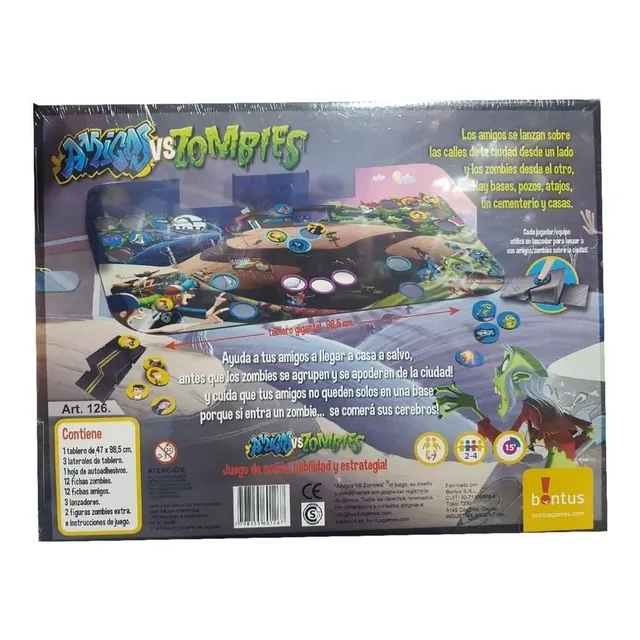 Amigos Vs Zombies Juego De Mesa Acción Familiar Bontus Lelab