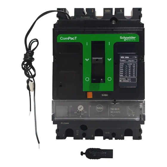 Breaker Trifasico De 80 Amperios Marca Schneider